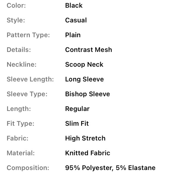 🆕 Black Blouse with Lace Sleeves!!!  Brand NEW!!! - Picture 7 of 8